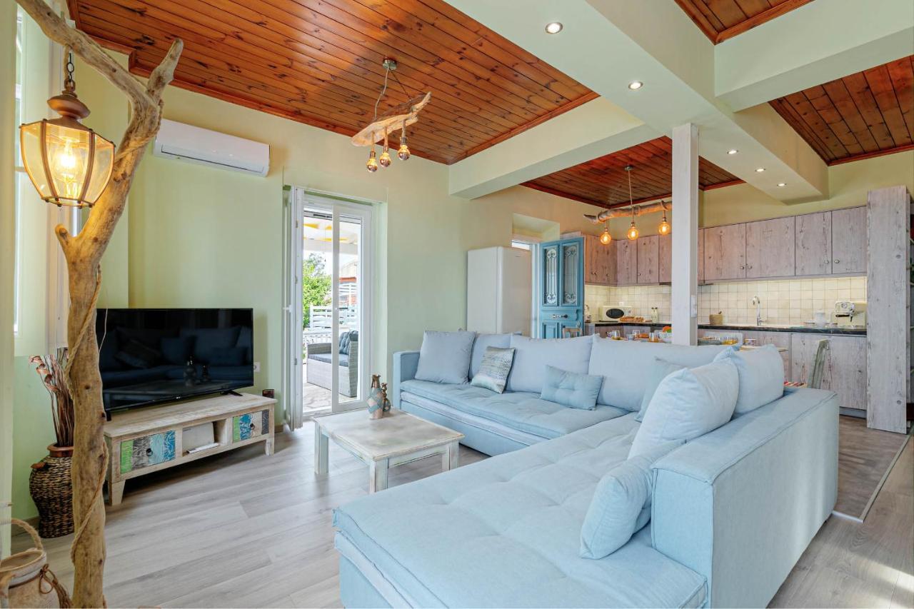 Villa Orizontas Corfu, Private Villa With Breathtaking Views Loutses Eksteriør billede