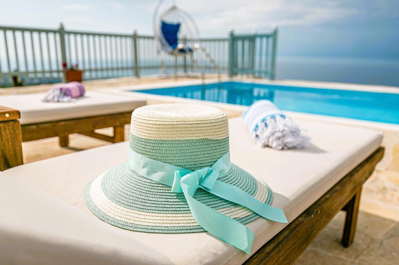 Villa Orizontas Corfu, Private Villa With Breathtaking Views Loutses Eksteriør billede