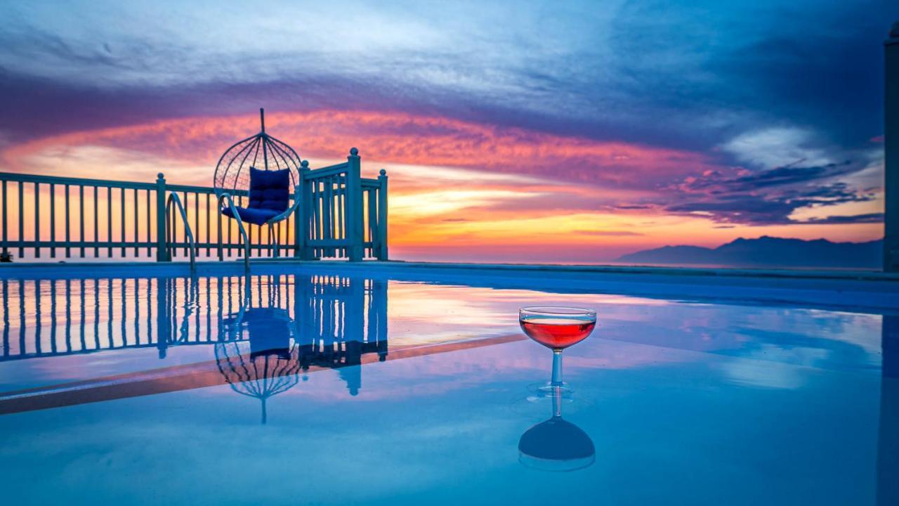 Villa Orizontas Corfu, Private Villa With Breathtaking Views Loutses Eksteriør billede